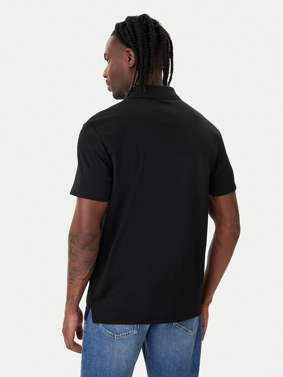 Calvin Klein Calvin Klein Pólóing Birdseye LV04LF208G Fekete Regular Fit