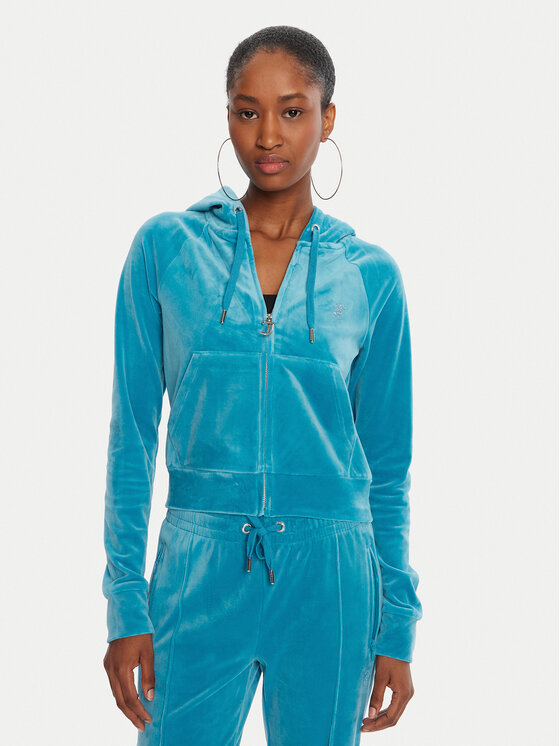 Juicy Couture Bluza Madison JCWA122001 Niebieski Slim Fit