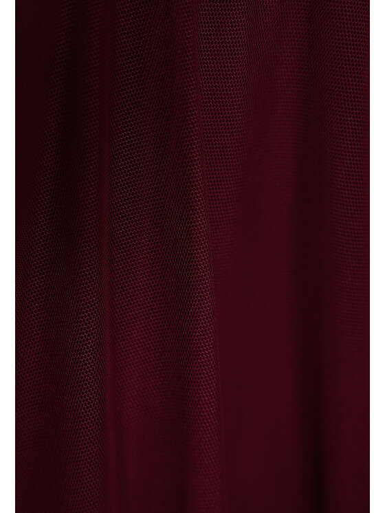 FIGL FIGL Sukienka koktajlowa M1208 Bordowy Flared Fit