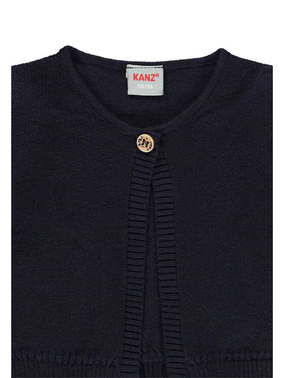 Kanz Kanz Sweter 2042007-3105 Niebieski Basic Fit