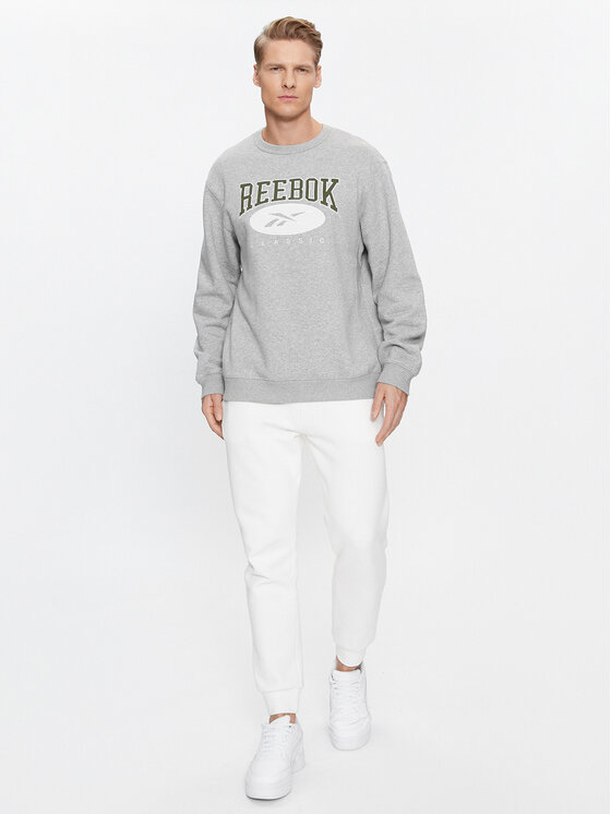 Reebok Bluza Archive Essentials IM1532 Szary Regular Fit | Modivo.pl
