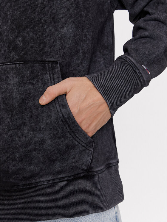 Tommy Jeans Tommy Jeans Μπλούζα Washed Linear DM0DM17787 Μαύρο Relaxed Fit