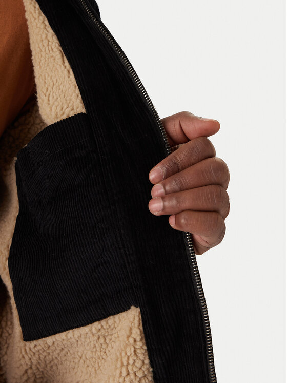 Quiksilver Quiksilver Prechodná bunda Dna Sherpa Harrington EQYJK04201 Čierna Regular Fit