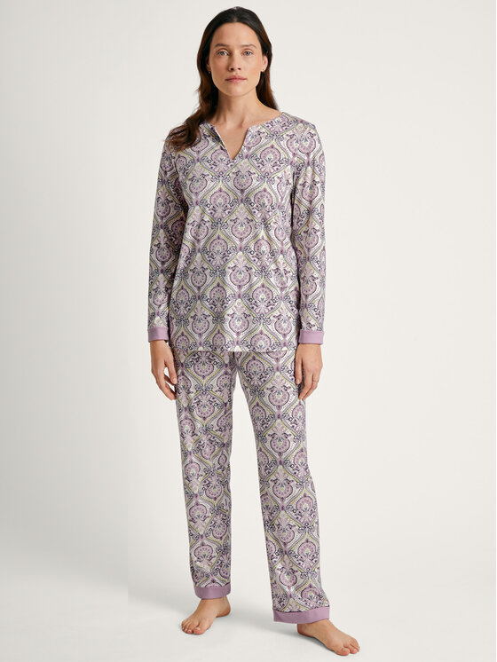 Calida Calida Piżama 41655 Fioletowy Comfortable Fit