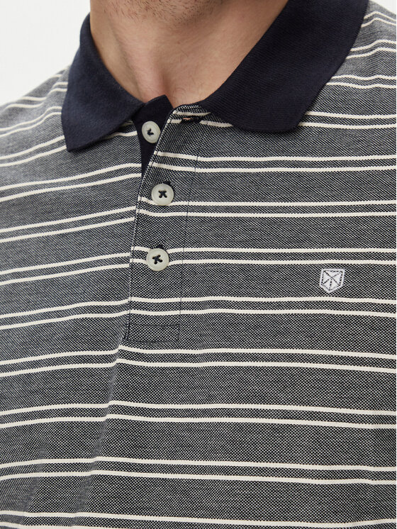 Jack&Jones Jack&Jones Тениска с яка и копчета Bluwin 12170931 Сив Regular Fit