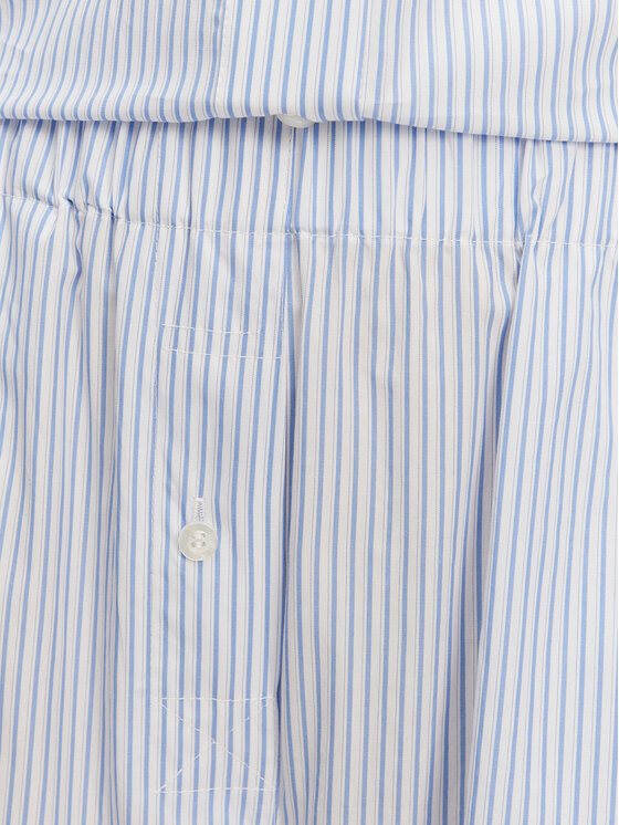 Munthe Munthe Hlače iz tkanine Fidda 251142725126 Svetlo modra Loose Fit