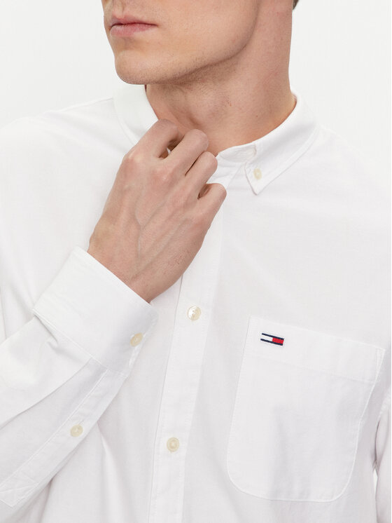 Tommy Jeans Tommy Jeans Koszula Oxford DM0DM18335 Biały Regular Fit