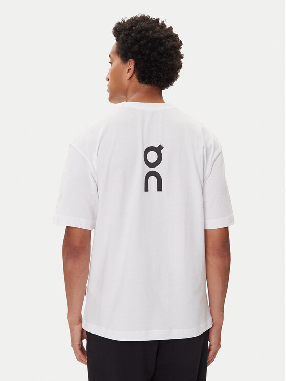 On On T-shirt Club-T 1ME1005 Bijela Relaxed Fit