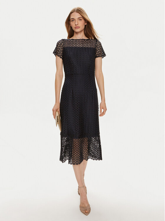 Joseph Ribkoff Joseph Ribkoff Sukienka koktajlowa 242704 Granatowy Regular Fit