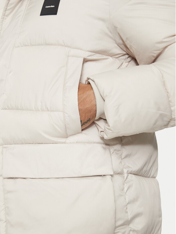 Calvin Klein Calvin Klein Vatovaná bunda K10K113465 Béžová Regular Fit