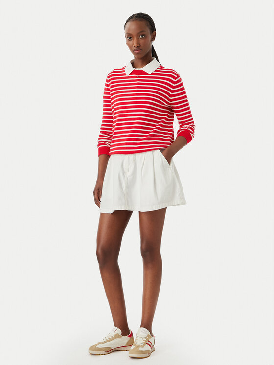 Tommy Jeans Tommy Jeans Minigonna DW0DW22971 Bianco Relaxed Fit