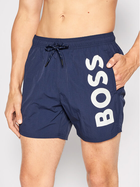 BOSS Boss Peldšorti Octopus 50469602 Tumši zils Regular Fit