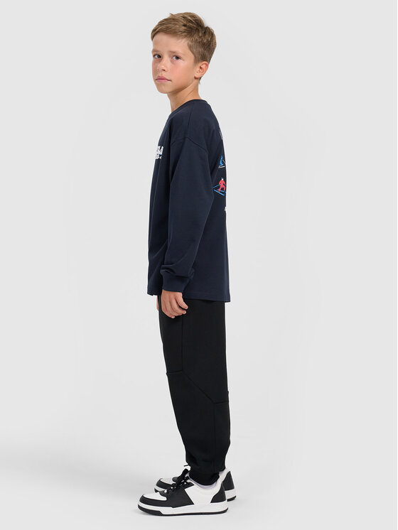 4F 4F Spodnie dresowe APRES SKI Czarny Regular Fit