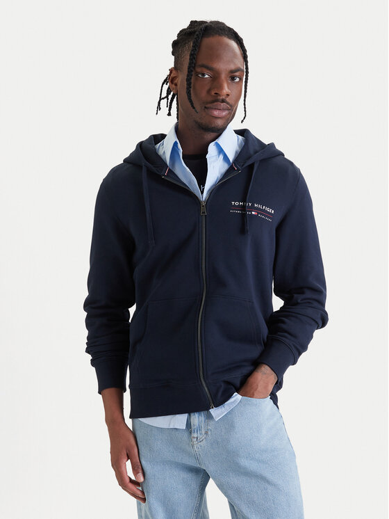 Tommy Hilfiger Hanorac Brand Love MW0MW42462 Bleumarin Regular Fit