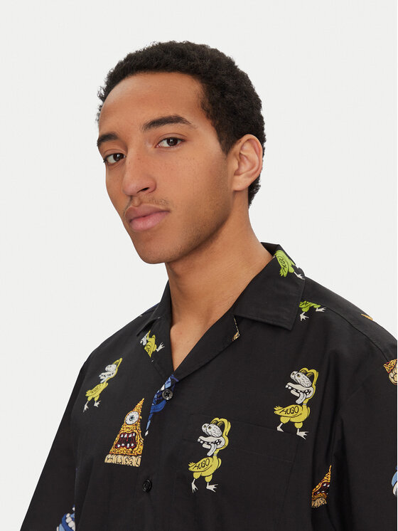 HUGO HUGO Camicia 50534201 Nero Regular Fit