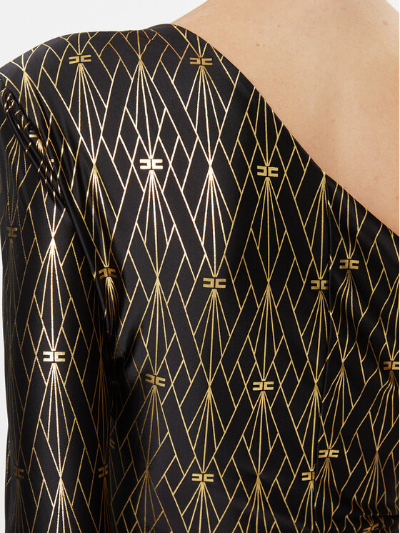 Elisabetta Franchi Elisabetta Franchi Jumpsuit TU-022-37E2-V545 Schwarz Slim Fit