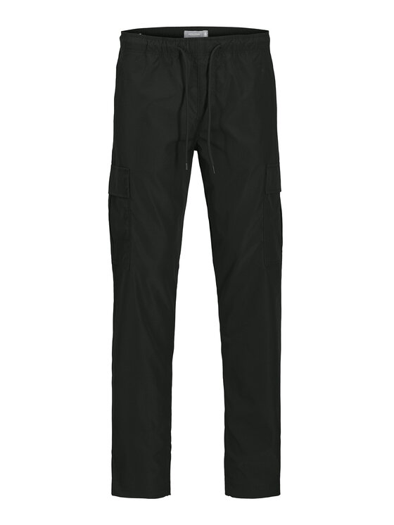 Jack & Jones Jack & Jones Текстилни панталони Kane 12278911 Черен Relaxed Fit