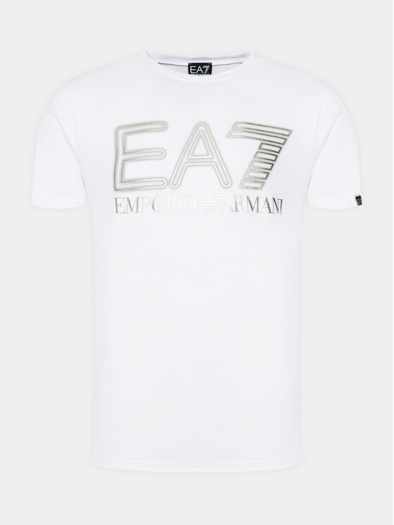 EA7 Emporio Armani EA7 Emporio Armani T-shirt 3DPT37 PJMUZ 1100 Bianco Regular Fit