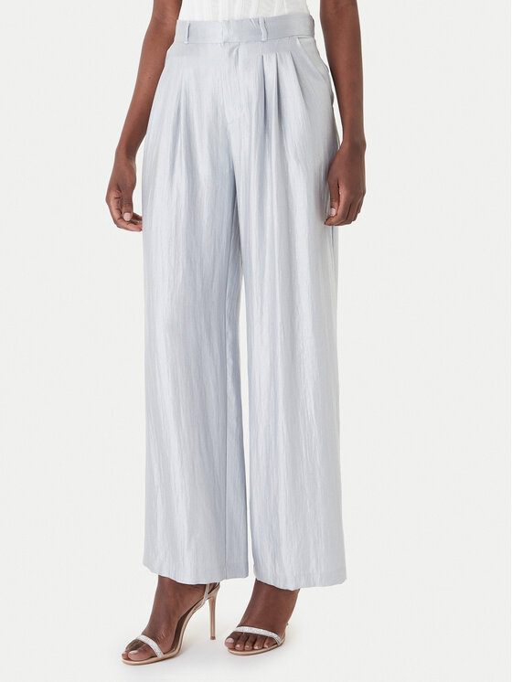 Eleh Spodnie materiałowe SS260403 Błękitny Relaxed Fit