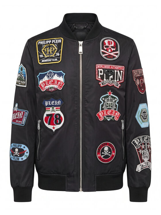 PHILIPP PLEIN PHILIPP PLEIN Bunda bomber 31480 Černá Regular Fit