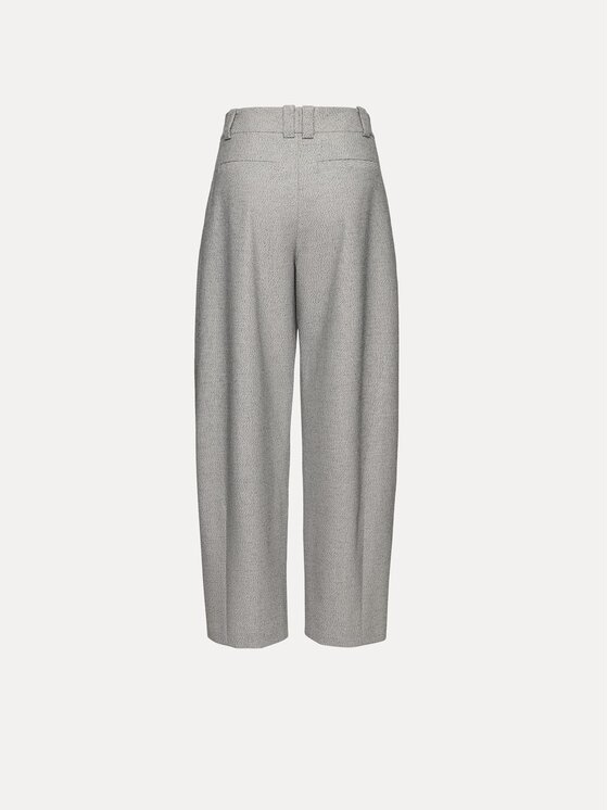 La Mania La Mania Spodnie garniturowe TROTER Szary Basic Fit
