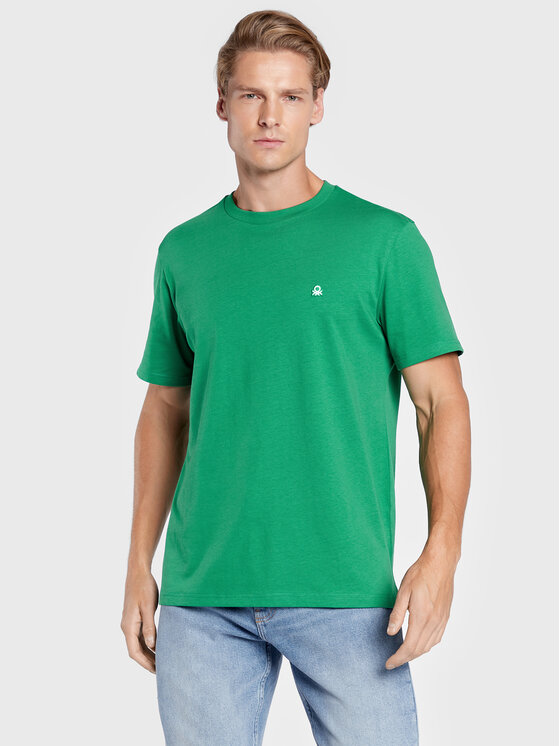 United Colors Of Benetton United Colors Of Benetton Футболка 3MI5J1AF7 Зелений Regular Fit