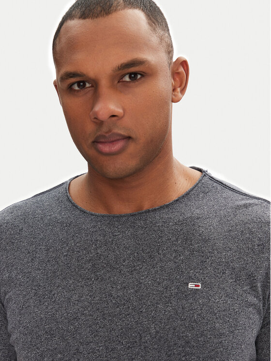 Tommy Jeans Tommy Jeans Majica Jaspe DM0DM09586 Siva Slim Fit