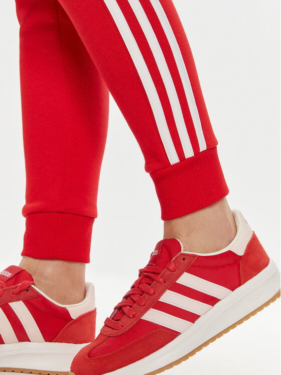 adidas Jogginghose Essentials 3 Stripes IY1719 Rot Slim Fit Modivo