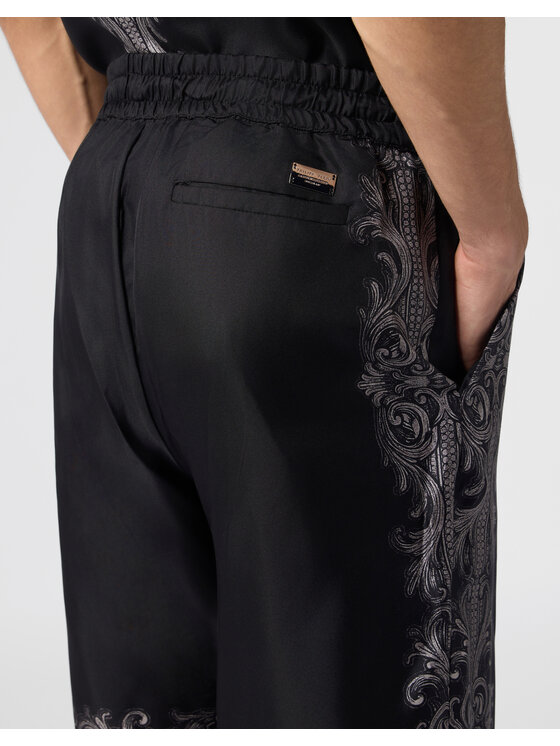 PHILIPP PLEIN PHILIPP PLEIN Szorty materiałowe 31218 Czarny Regular Fit