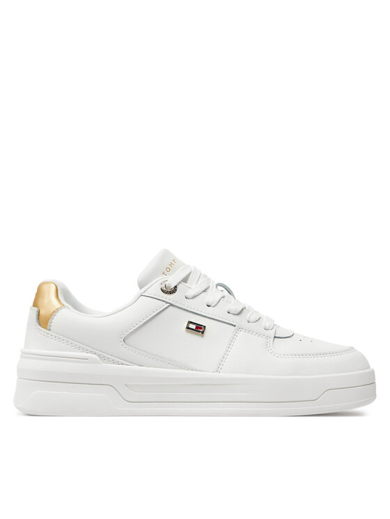 Tommy Hilfiger Superge Essential Basket Sneaker Gold FW0FW08076 Écru