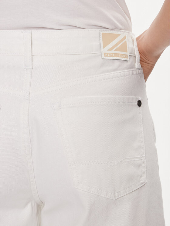 Pepe Jeans Pepe Jeans Traperice PL204684 Bijela Bootcut Fit