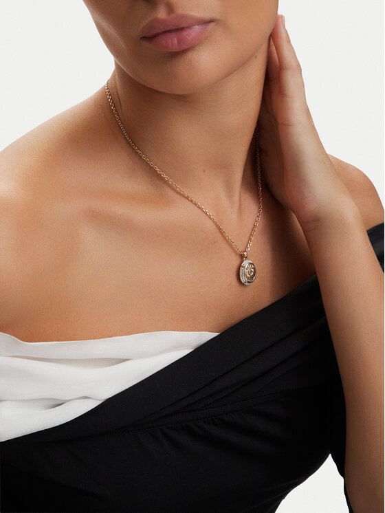 Guess Guess Naszyjnik JUBN06 189JW Złoty