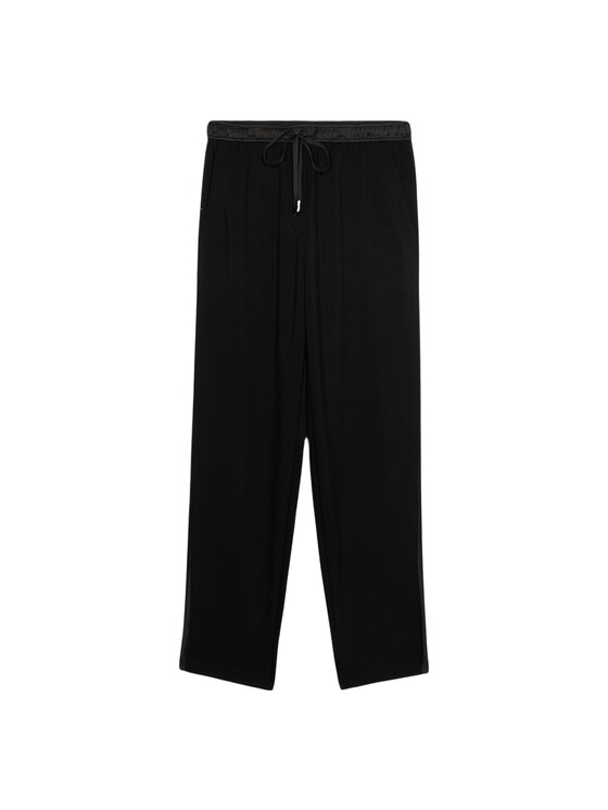 Oltre Oltre Pantaloni di tessuto P824J002375N033 Nero Regular Fit