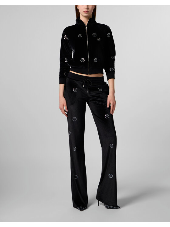 PHILIPP PLEIN PHILIPP PLEIN Bluza 29727 Czarny Jogger Fit