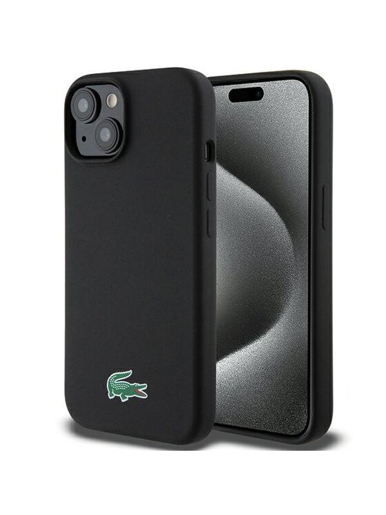 Etui na telefon Lacoste, Czarne, iPhone 14 Plus / 15 Plus