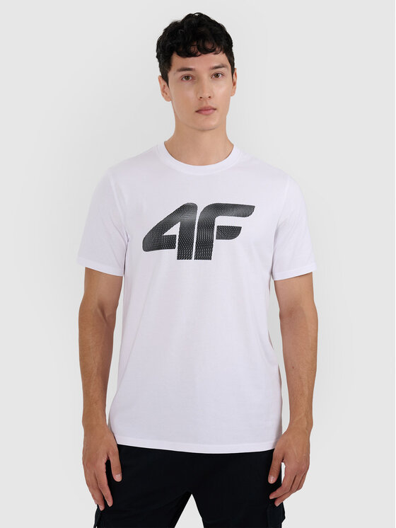 4F 4F T-Shirt NOS Biały Regular Fit