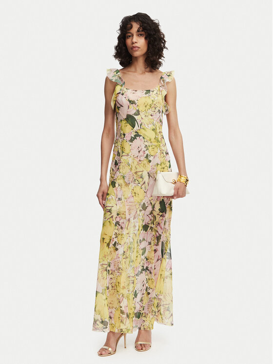 French Connection French Connection Abito da sera Carla 719R1 Giallo chiaro Slim Fit