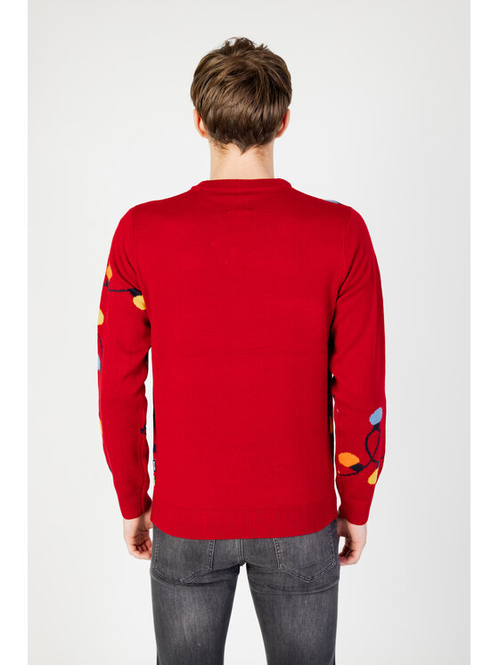 Only & Sons Only & Sons Maglione ONSXMAS REG 12 LETS GET CREW KNIT Rosso Sweat Fit