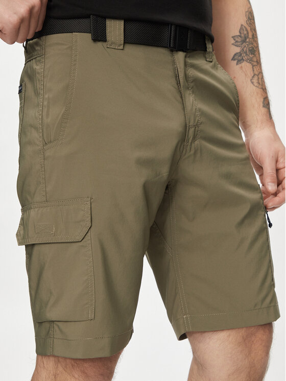 Columbia Columbia Kratke hlače iz tkanine Silver Ridge™ Utility Cargo Short 2030744 Khaki Straight Leg