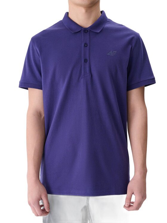 4F 4F Polokošeľa 4FWMM00TPTSM367-31S Modrá Regular Fit