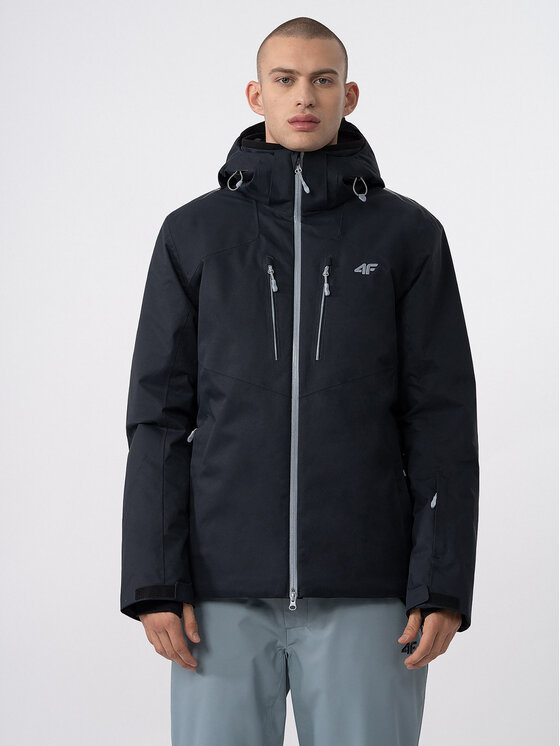 4F 4F Skijacke 4FAW23TTJAM284 Schwarz Regular Fit