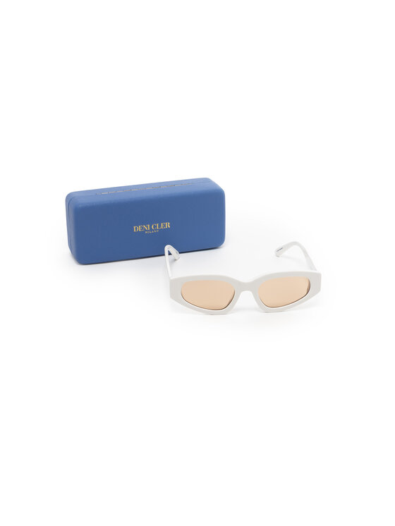 Deni Cler Milano Deni Cler Milano Okulary przeciwsłoneczne T-DC-P005-F2-34-13-1 Biały