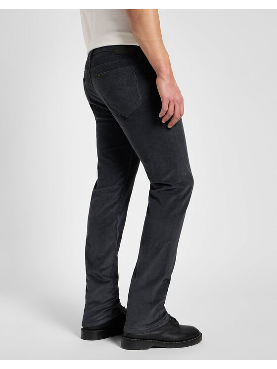 Lee Lee Spodnie materiałowe RIDER Szary Slim Fit
