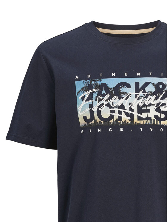 Jack&Jones Jack&Jones T-krekls Colton 12268438 Tumši zils Standard Fit