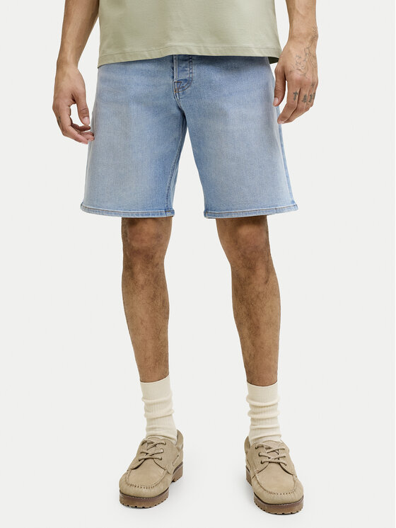 Jack & Jones Pantalon scurți din material Rick Original 12290839 Albastru Regular Fit