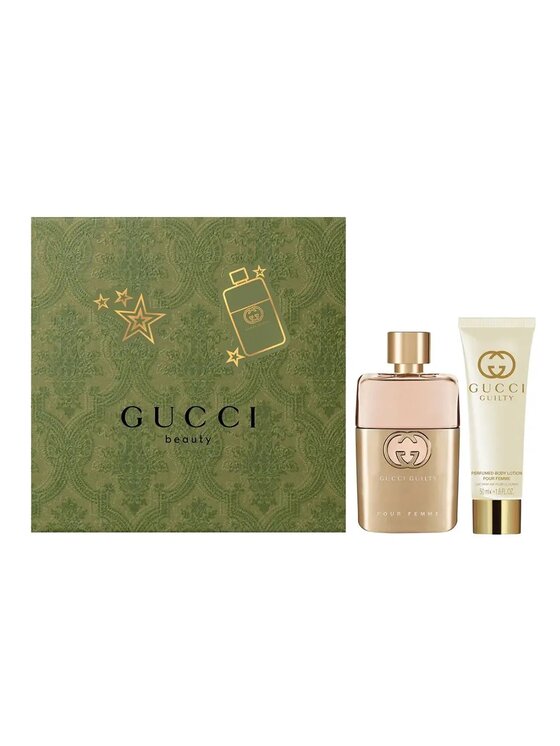 Gucci Gucci Guilty Pour Femme zestaw woda perfumowana spray 50ml + balsam do ciała 50ml Zestaw zapachowy