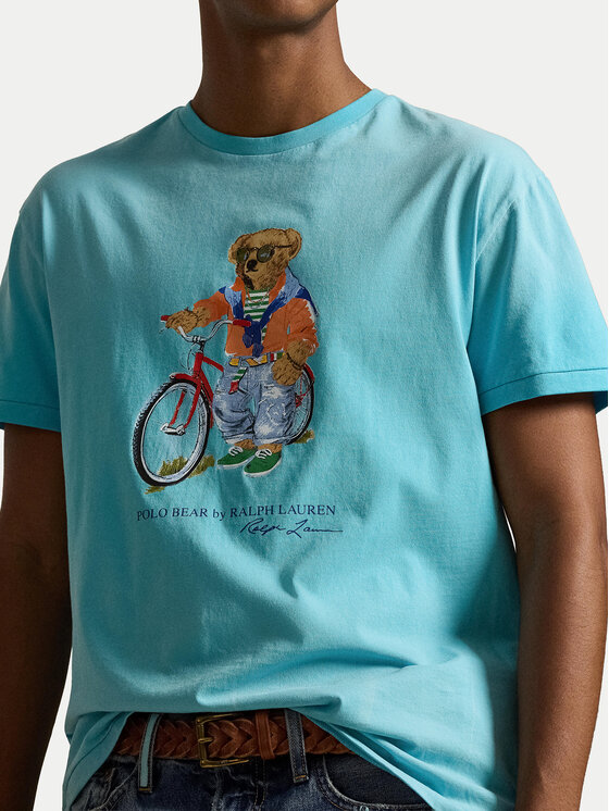Polo Ralph Lauren Polo Ralph Lauren T-Shirt 710B16613001 Modrá Regular Fit