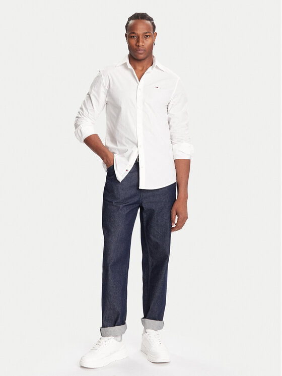 Tommy Jeans Tommy Jeans Πουκάμισο DM0DM22026 Λευκό Regular Fit
