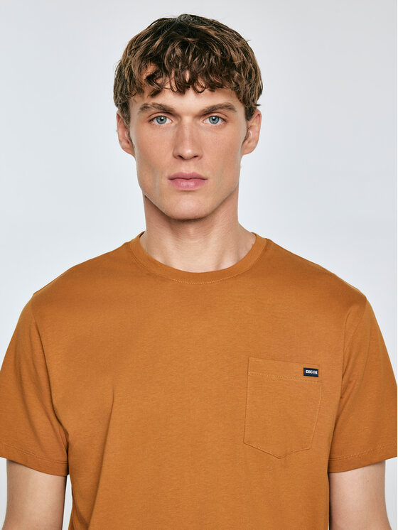 BIG STAR BIG STAR T-Shirt CARBON Brązowy Basic Fit