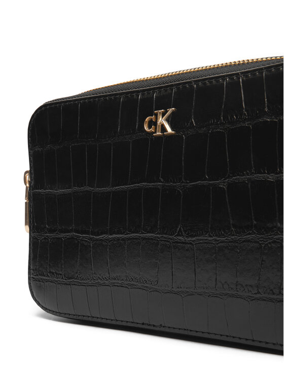 Calvin Klein Calvin Klein Soma Ck Croc Camera Bag LV04F3285G Melns